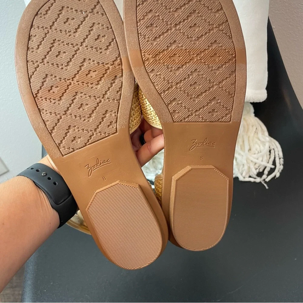 Zodiac Fran Raffia Sandals Size 8 - Picture 4 of 5